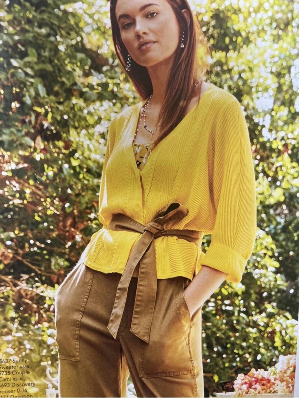 CAbi 5637 Sunny Sweater Size Medium